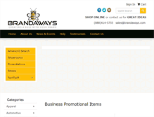 Tablet Screenshot of brandaways.com